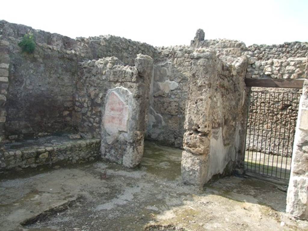 IX.3.5 Pompeii. March 2009. Room 30. Secondary atrium. Looking north-west towards door to room 34, on west side of entrance IX.3.24.