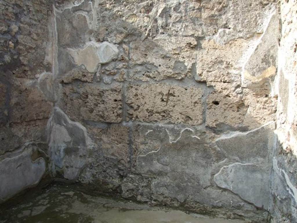 IX.3.5 Pompeii. March 2009. Room 34. Cubiculum. North wall.