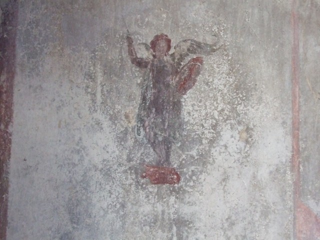IX.3.5 Pompeii. March 2009. Podium of altar on south-west side of atrium. 