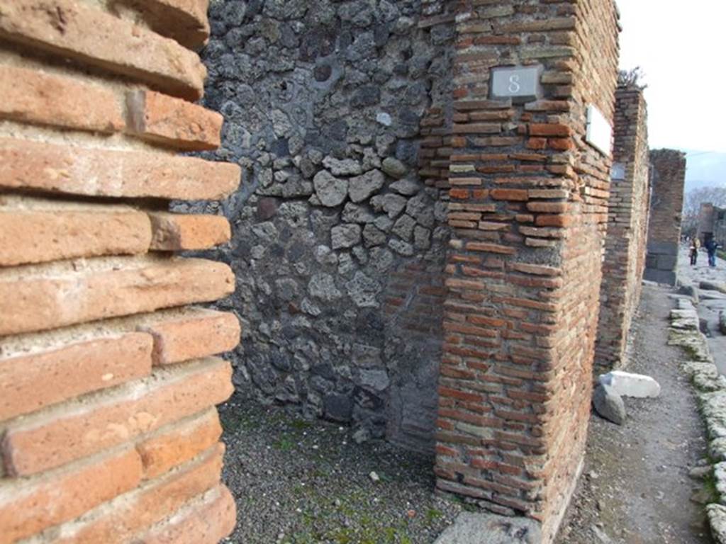 IX.3.8 Pompeii. December 2007. Entrance on Via Stabiana, looking south.