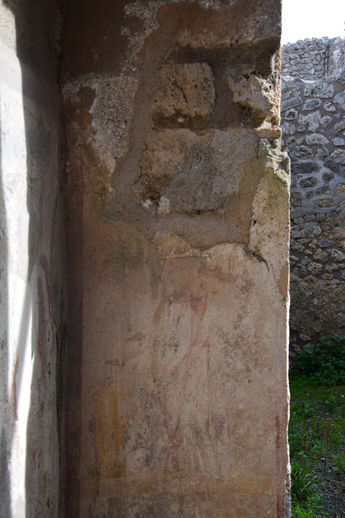 IX.5.2 Pompeii. March 2017. Room �s�, remains of painting on household shrine south side wall.
Foto Christian Beck, ERC Grant 681269 D�COR.

IX.5.2 Pompeii. March 2017. Room �w�, remains of painting on household shrine south side wall.
Foto Christian Beck, ERC Grant 681269 D�COR.
