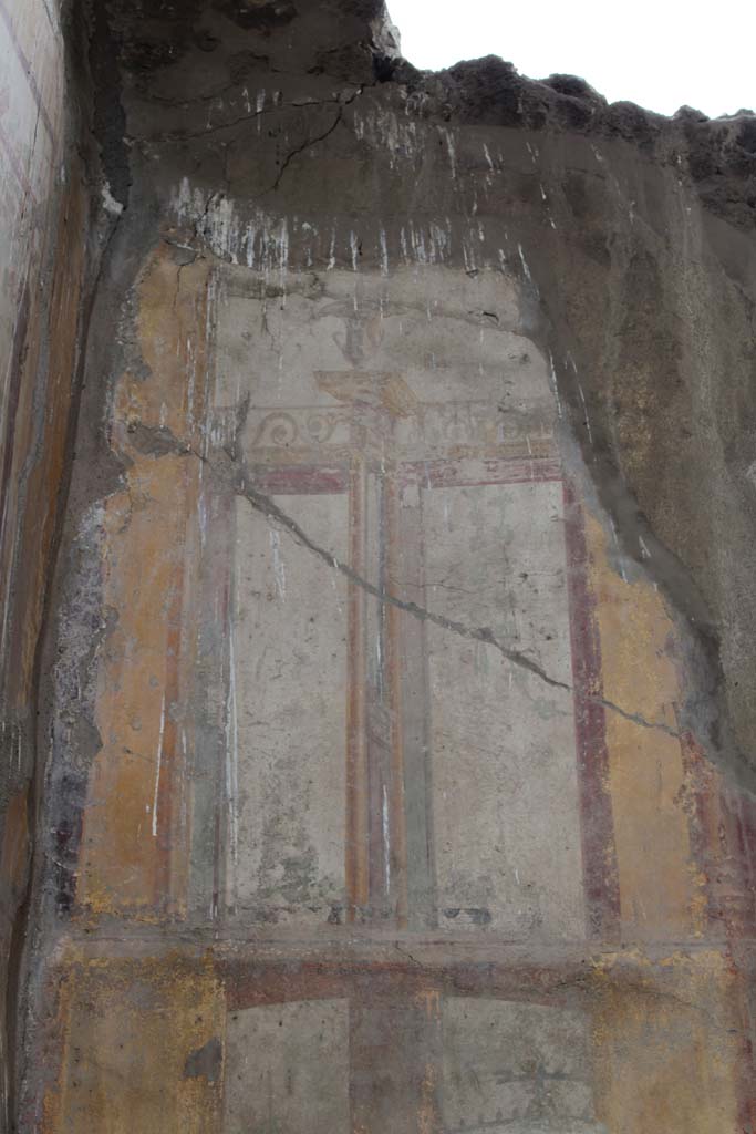 IX.5.2 Pompeii. May 2019. Room �u�, detail from upper north wall at west end.
Foto Christian Beck, ERC Grant 681269 D�COR.
