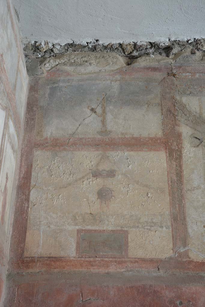 IX.5.6 Pompeii. May 2017. Room i, upper west wall in south-west corner.
Foto Christian Beck, ERC Grant 681269 D�COR.

