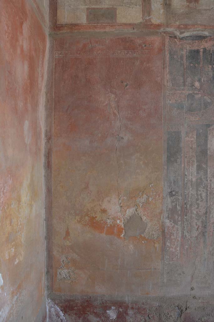 IX.5.6 Pompeii. May 2017. Room i, panel on west wall at south end with central figure.
Foto Christian Beck, ERC Grant 681269 D�COR.

