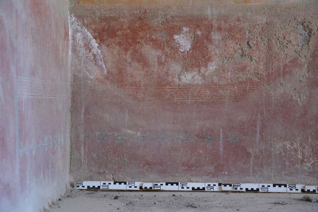 IX.5.6 Pompeii. May 2017. Room i, detail of zoccolo on west wall in south-west corner.
Foto Christian Beck, ERC Grant 681269 D�COR.
