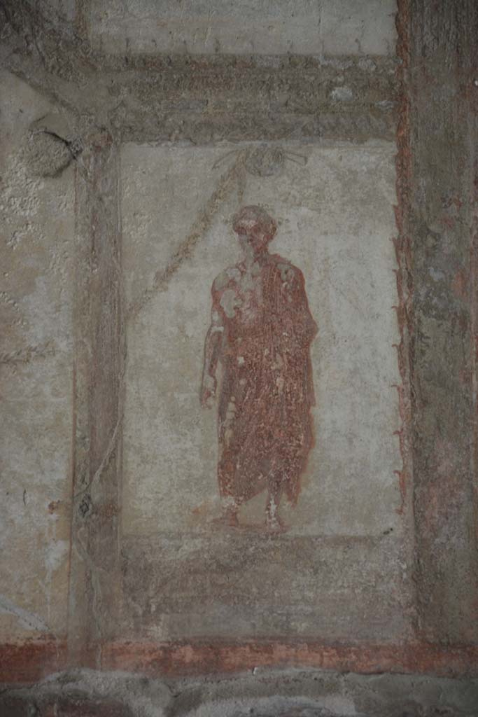 IX.5.6 Pompeii. May 2017. Room i, upper west wall, painted figure. 
Foto Christian Beck, ERC Grant 681269 D�COR.

