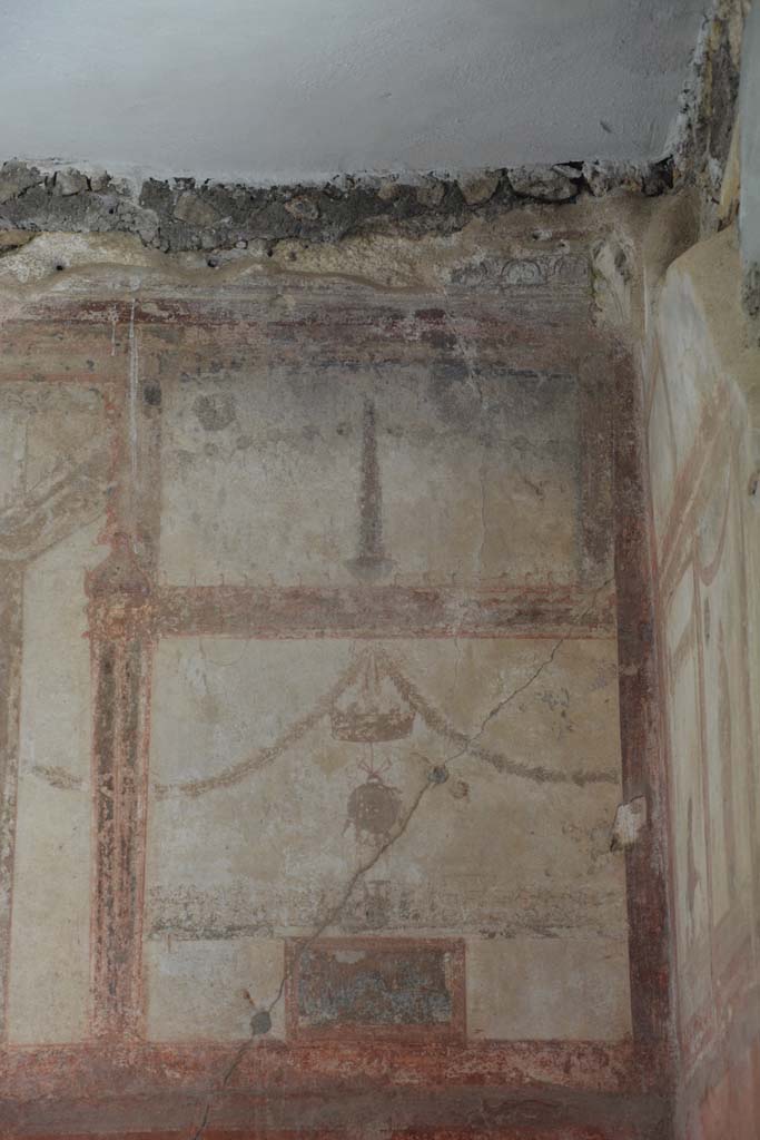 IX.5.6 Pompeii. May 2017. Room i, upper west wall at north end.
Foto Christian Beck, ERC Grant 681269 D�COR.

