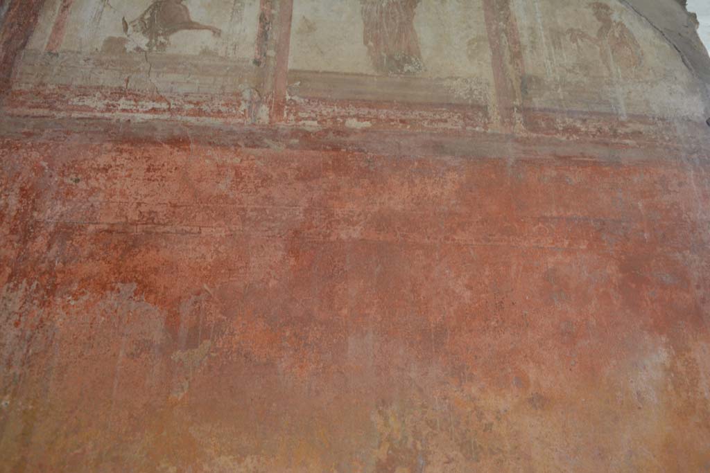 IX.5.6 Pompeii. May 2017. Room i, detail from middle panel on north wall in north-west corner. 
Foto Christian Beck, ERC Grant 681269 D�COR.
