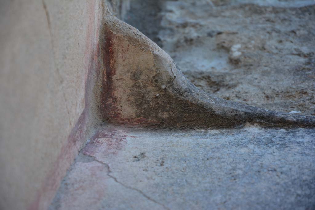 IX.5.6 Pompeii. May 2017. Room o, north-east corner, part of remaining ceiling. 
Foto Christian Beck, ERC Grant 681269 D�COR.
