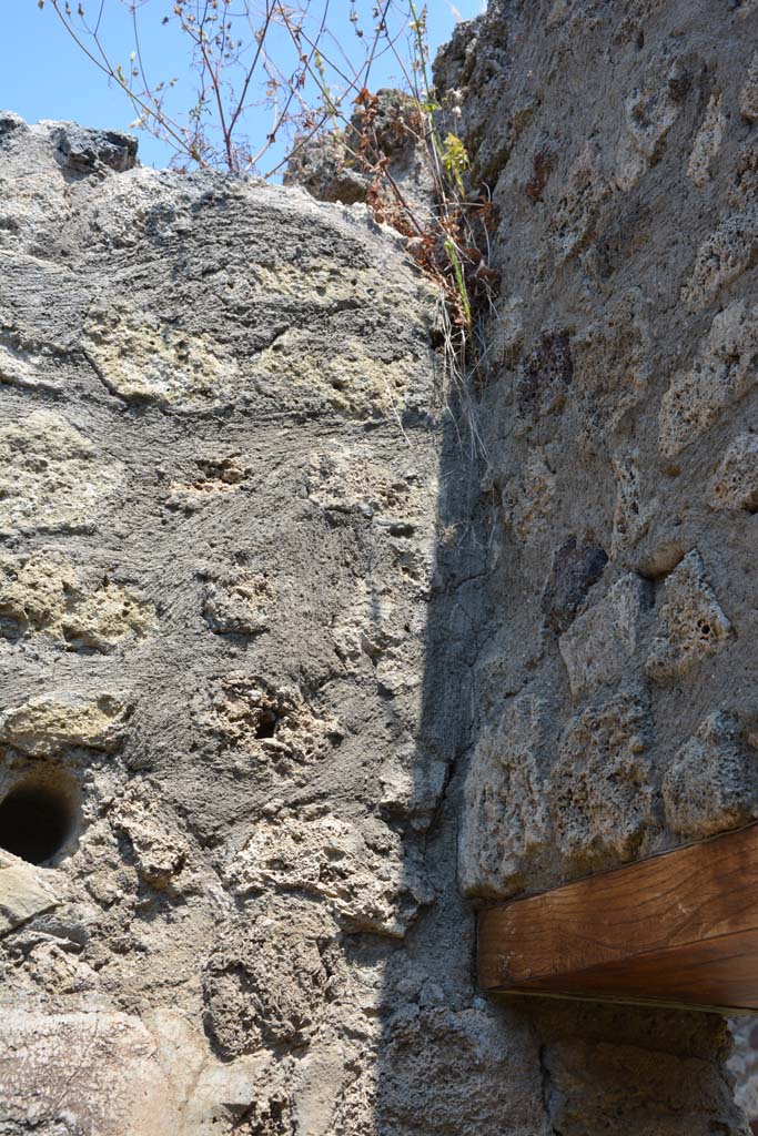 IX.5.6 Pompeii. May 2017. Room s, upper north wall in north-east corner.
Foto Christian Beck, ERC Grant 681269 D�COR.

