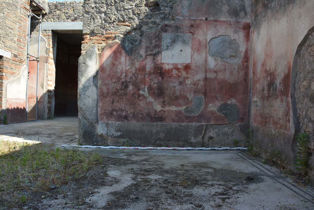 IX.5.6 Pompeii. May 2017. West ala d, looking across flooring towards south wall.
Foto Christian Beck, ERC Grant 681269 D�COR.

