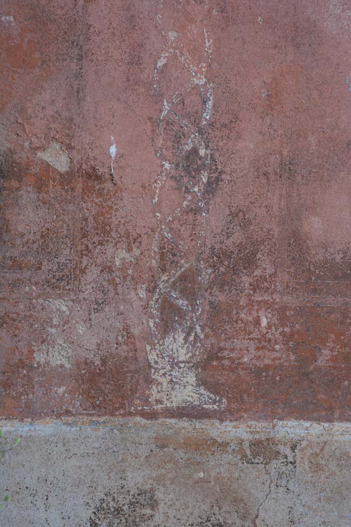 IX.5.6 Pompeii. May 2017. West ala d, detail of painted twisted candelabra.
Foto Christian Beck, ERC Grant 681269 D�COR.
