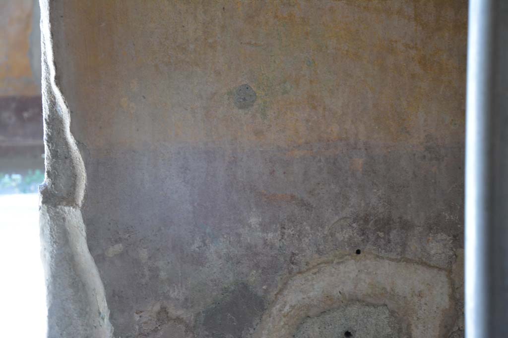 IX.5.6 Pompeii. May 2017. Room h,  detail from east wall on south side of doorway
Foto Christian Beck, ERC Grant 681269 D�COR.
