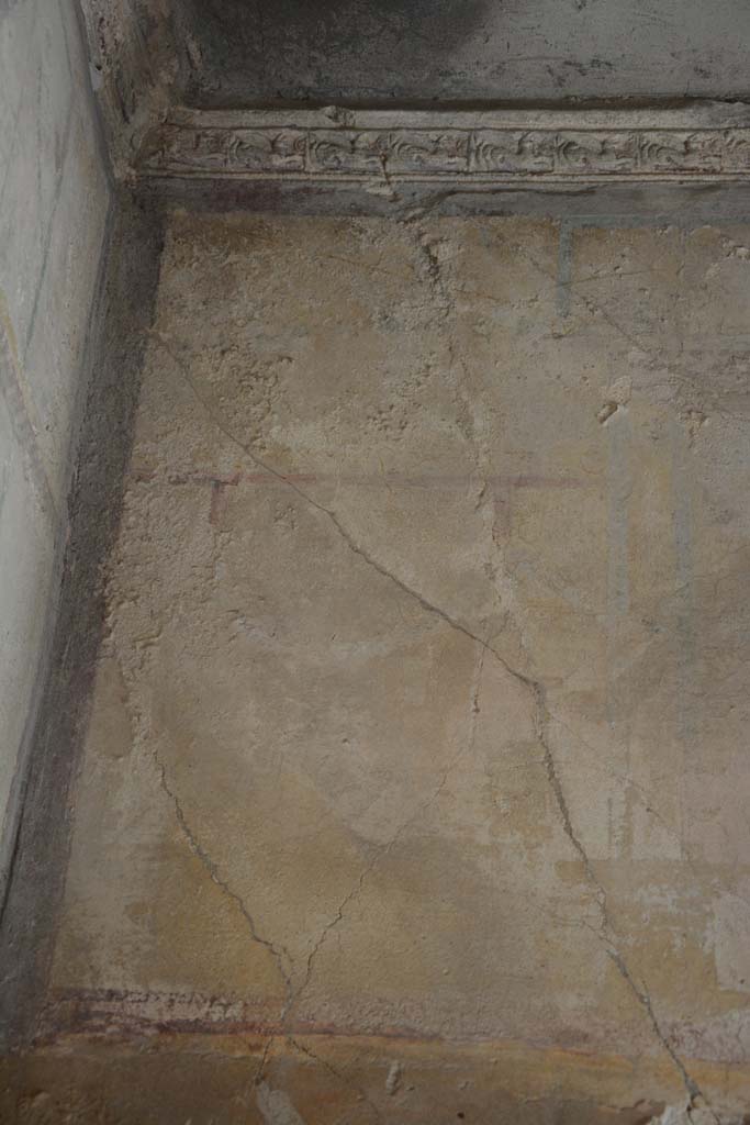 IX.5.6 Pompeii. May 2017. Room h, detail from upper north wall at west end. 
Foto Christian Beck, ERC Grant 681269 D�COR.
