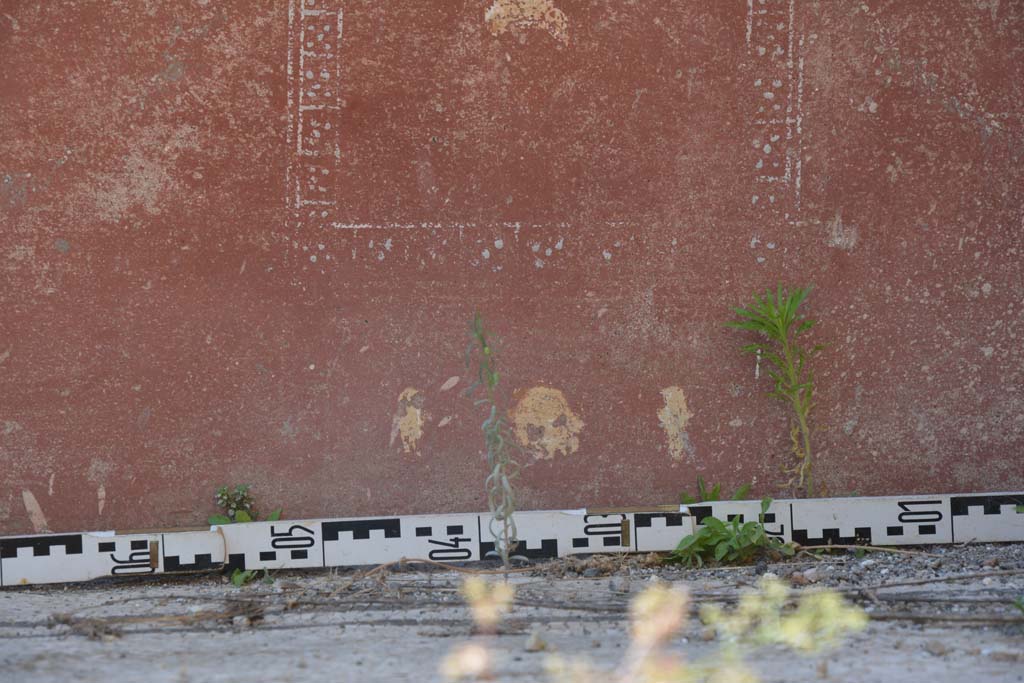 IX.5.6 Pompeii. May 2017. East ala e, lower north wall detail from zoccolo on north wall towards east end.
Foto Christian Beck, ERC Grant 681269 D�COR.
