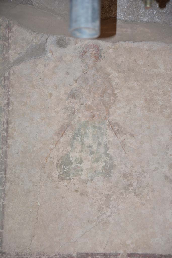 IX.5.6 Pompeii. May 2017. Room g, detail of painted figure from upper centre of east wall. 
Foto Christian Beck, ERC Grant 681269 D�COR.

