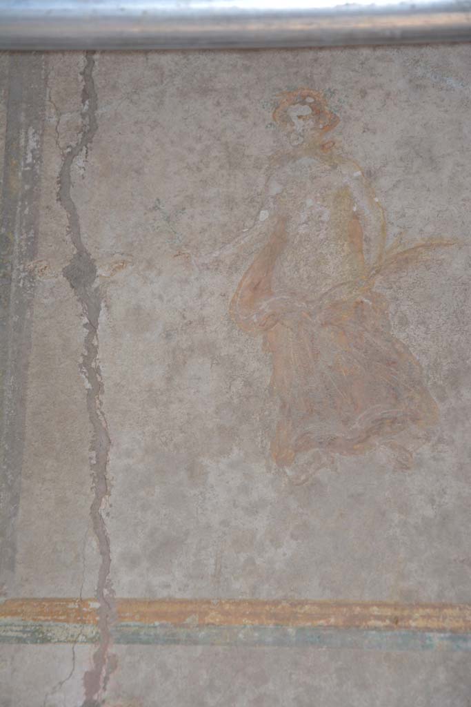 IX.5.6 Pompeii. May 2017. Room g, painted figure from upper south wall. 
Foto Christian Beck, ERC Grant 681269 D�COR.
