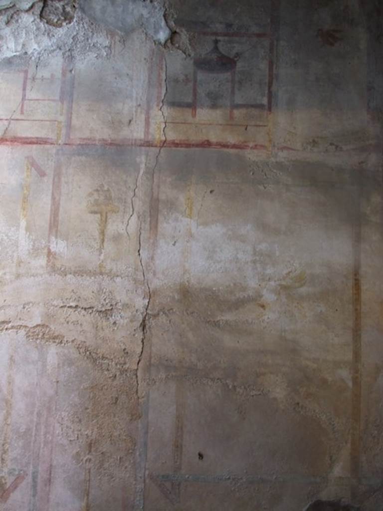 IX.5.6 Pompeii. December 2007. Room k�, upper north wall in corridor on east side of tablinum.  
 