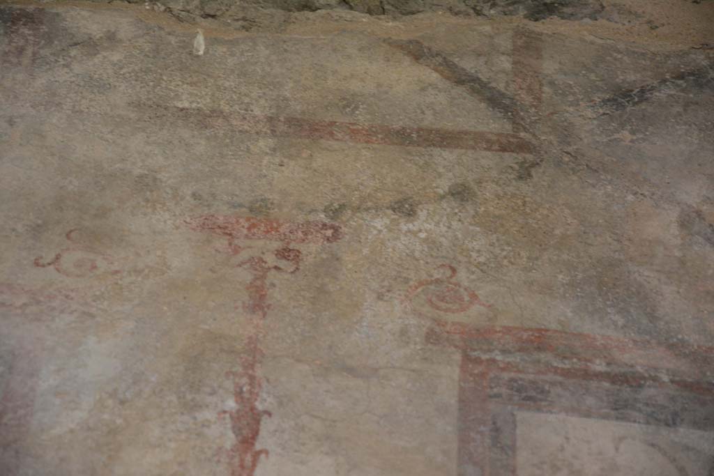 IX.5.6 Pompeii. May 2017. Room k�, detail of upper painted candelabra from upper east wall.
Foto Christian Beck, ERC Grant 681269 D�COR.
