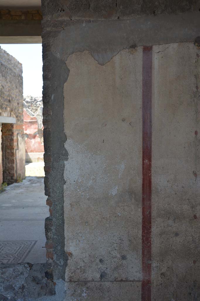 IX.5.6 Pompeii. May 2017. 
Room l (L), panel on north wall on east side of window to tablinum. 
Foto Christian Beck, ERC Grant 681269 D�COR.
