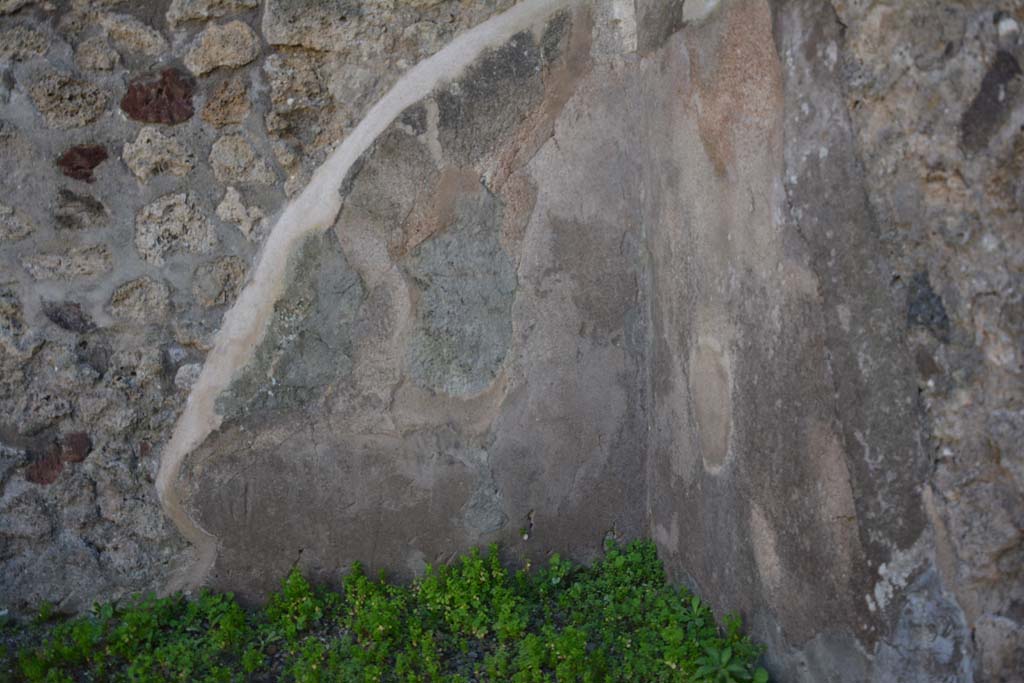 IX.5.7 Pompeii. March 2017. Looking towards remaining painted decoration in south-west corner.
Foto Christian Beck, ERC Grant 681269 D�COR.
