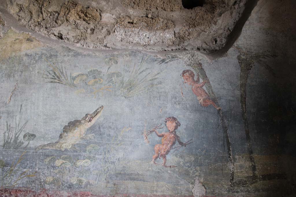 IX.5.9 Pompeii. May 2019. Room �l (L)�, north wall at west end.  
Foto Christian Beck, ERC Grant 681269 D�COR.

