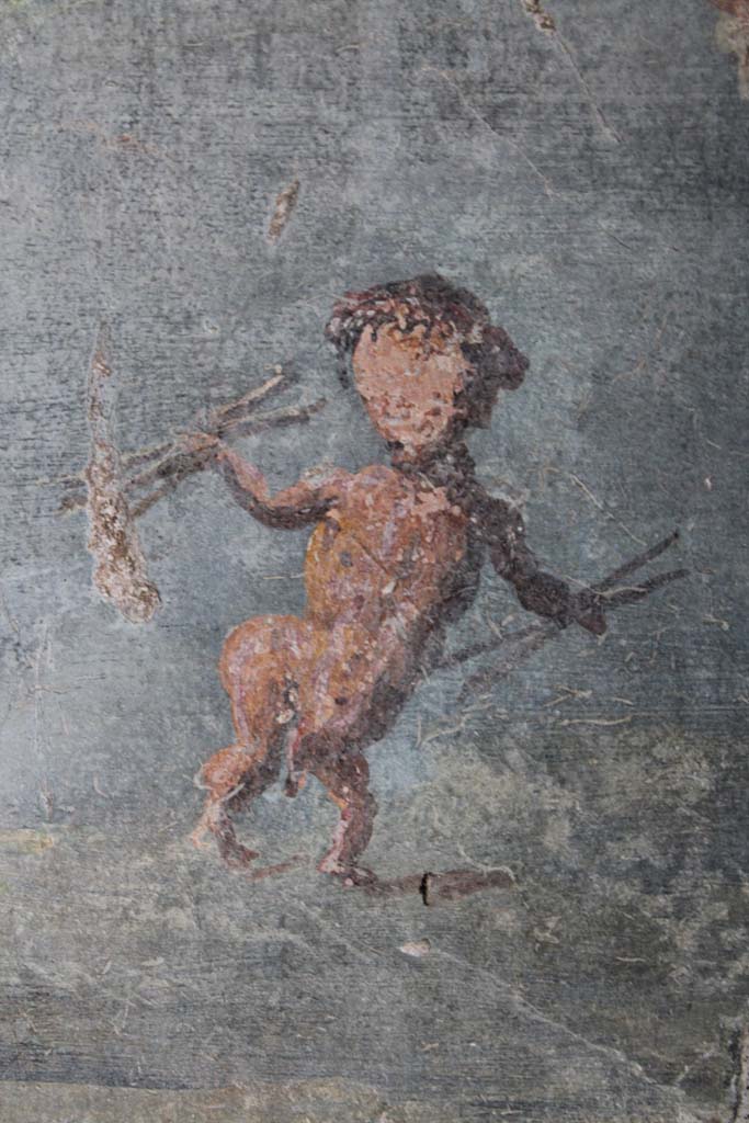 IX.5.9 Pompeii. May 2019. Room �l (L)�, detail of one of the two pygmies.  
Foto Christian Beck, ERC Grant 681269 D�COR.
