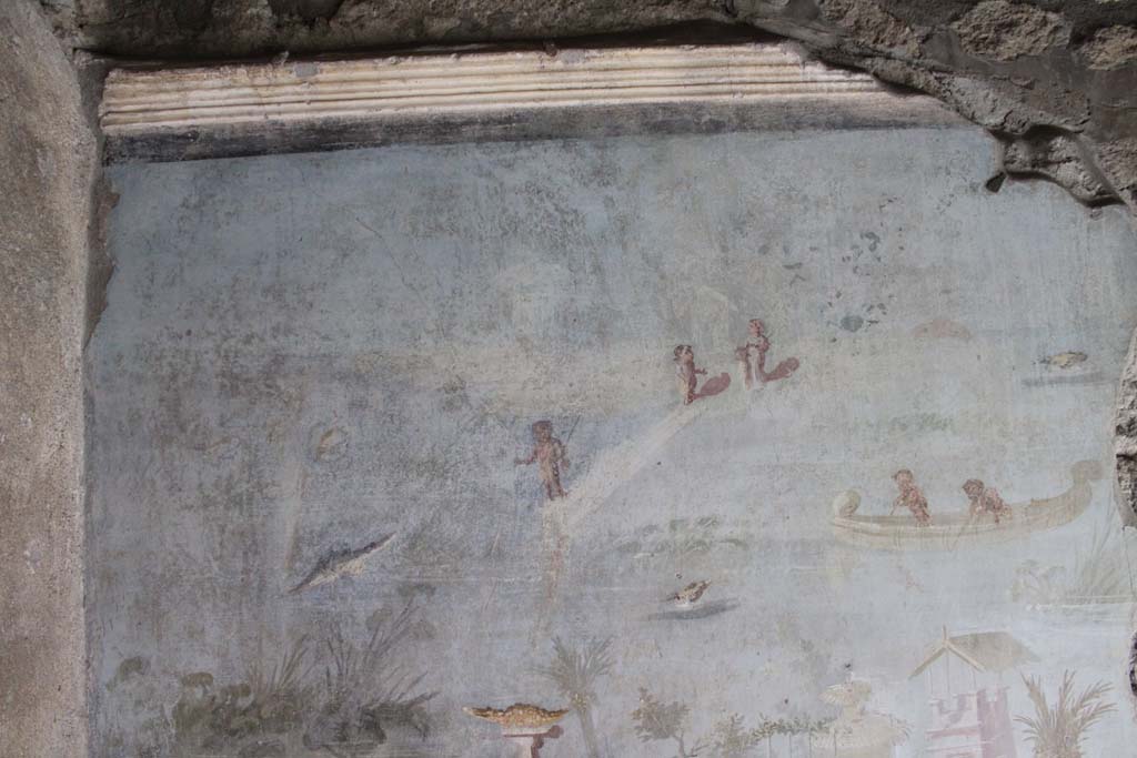 IX.5.9 Pompeii. May 2019. Room �l (L)�, upper north wall at west end.  
Foto Christian Beck, ERC Grant 681269 D�COR.

