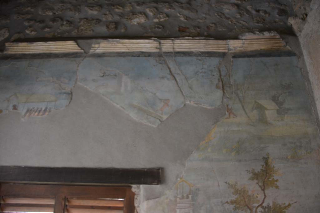 IX.5.9 Pompeii. March 2017. Room �l (L)�, upper south wall above window in south-west corner.  
Foto Christian Beck, ERC Grant 681269 D�COR.

