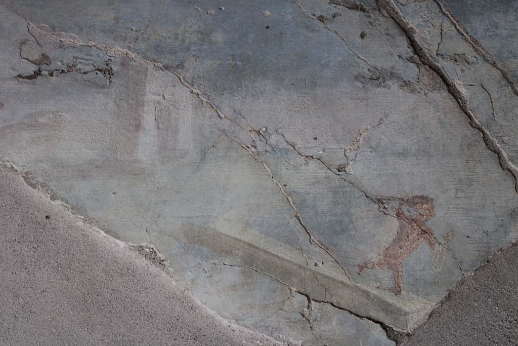 IX.5.9 Pompeii. May 2019. Room �l (L)�, detail from upper south wall above window.
Foto Christian Beck, ERC Grant 681269 D�COR.
