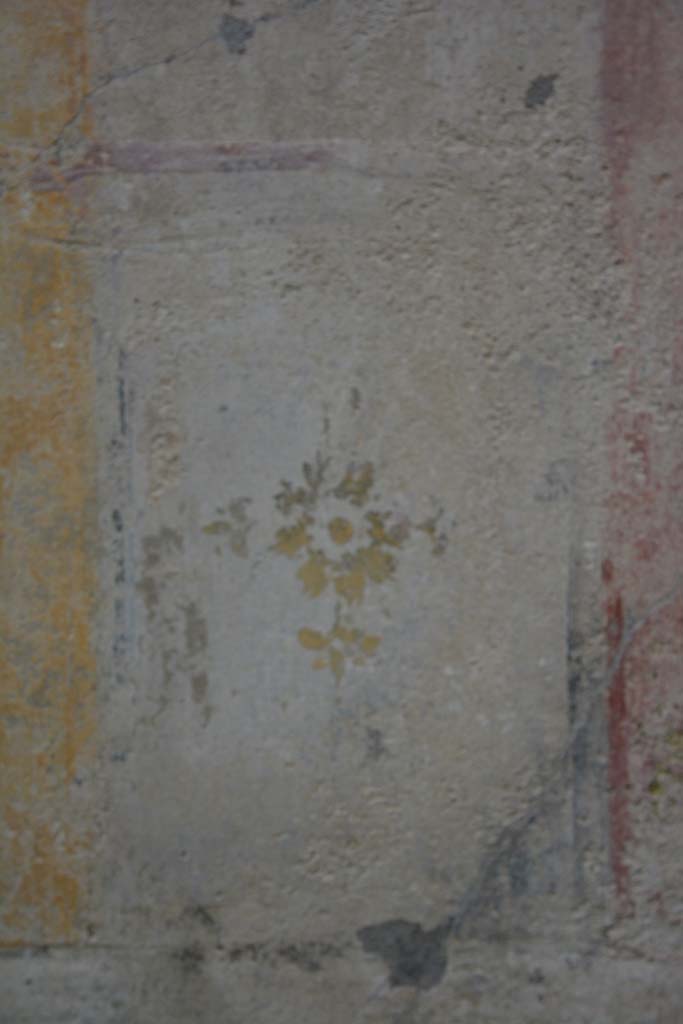 IX.5.9 Pompeii. March 2017. Room �p�, detail from south side of central yellow panel.
Foto Christian Beck, ERC Grant 681269 D�COR.
