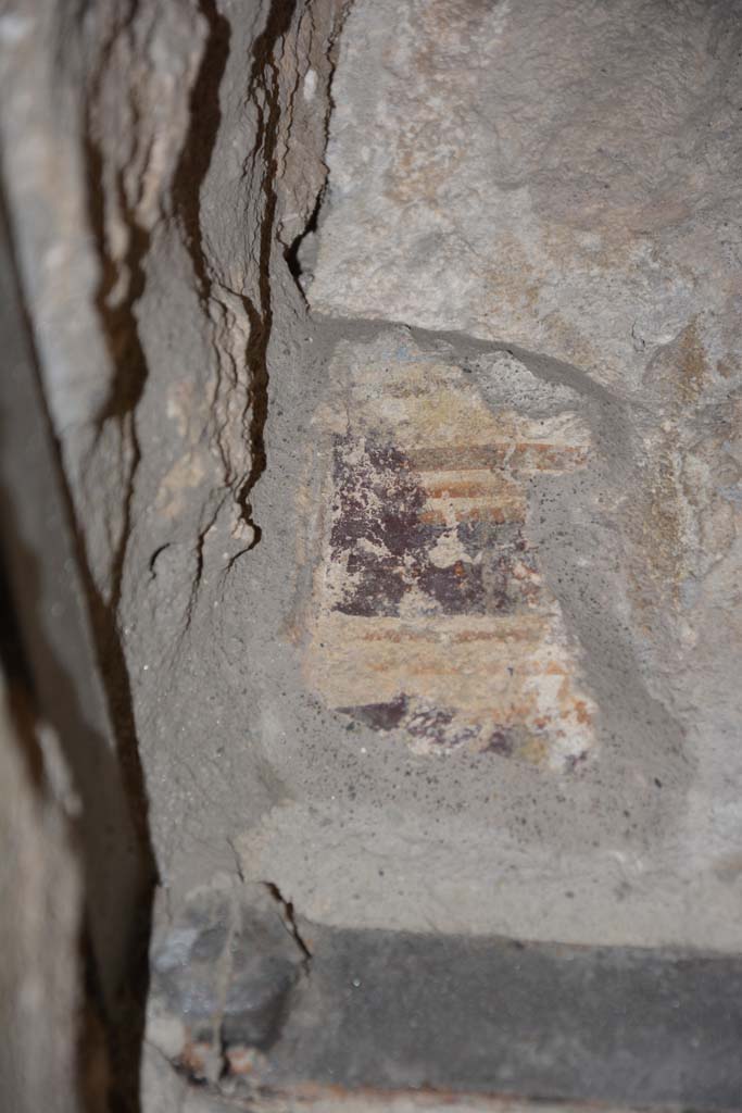 IX.5.9 Pompeii. May 2017. Room �e�, detail from upper south wall at east end.
Foto Christian Beck, ERC Grant 681269 D�COR.
