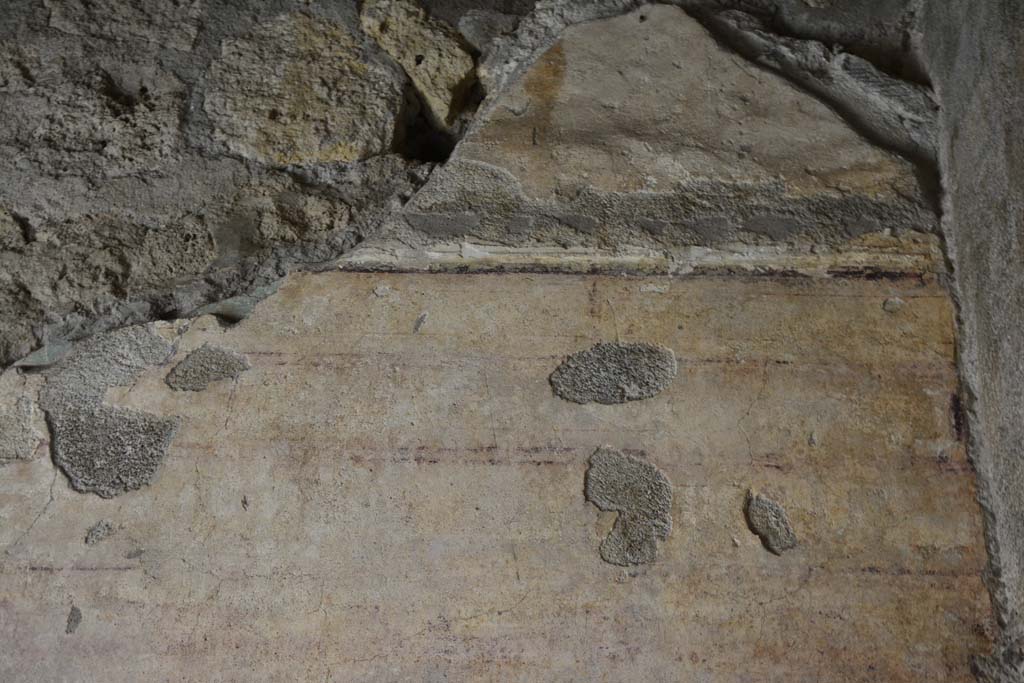 IX.5.9 Pompeii. March 2017. Room �e�, detail from upper south wall at west end.
Foto Christian Beck, ERC Grant 681269 D�COR.
