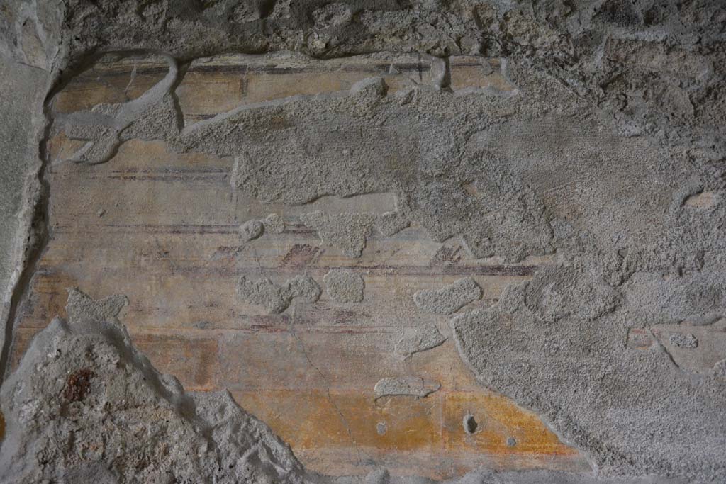 IX.5.9 Pompeii. May 2017. Room �e�, detail of painted decoration on north wall.
Foto Christian Beck, ERC Grant 681269 D�COR.
