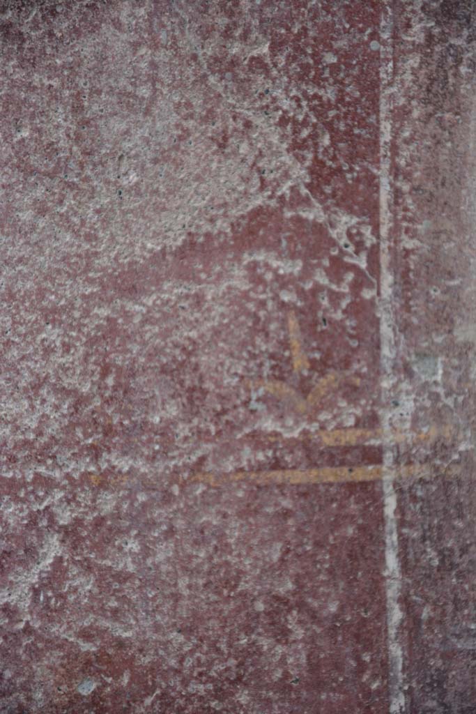 IX.5.9 Pompeii. March 2017.
Room “i”, detail from lower west wall in north-west corner of north portico.
Foto Christian Beck, ERC Grant 681269 DÉCOR.