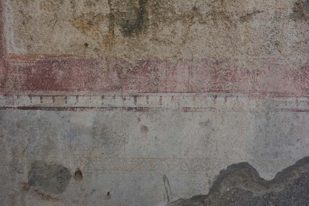 IX.5.11 Pompeii. March 2017. Room k, detail from below window on south wall.  
Foto Christian Beck, ERC Grant 681269 D�COR.
