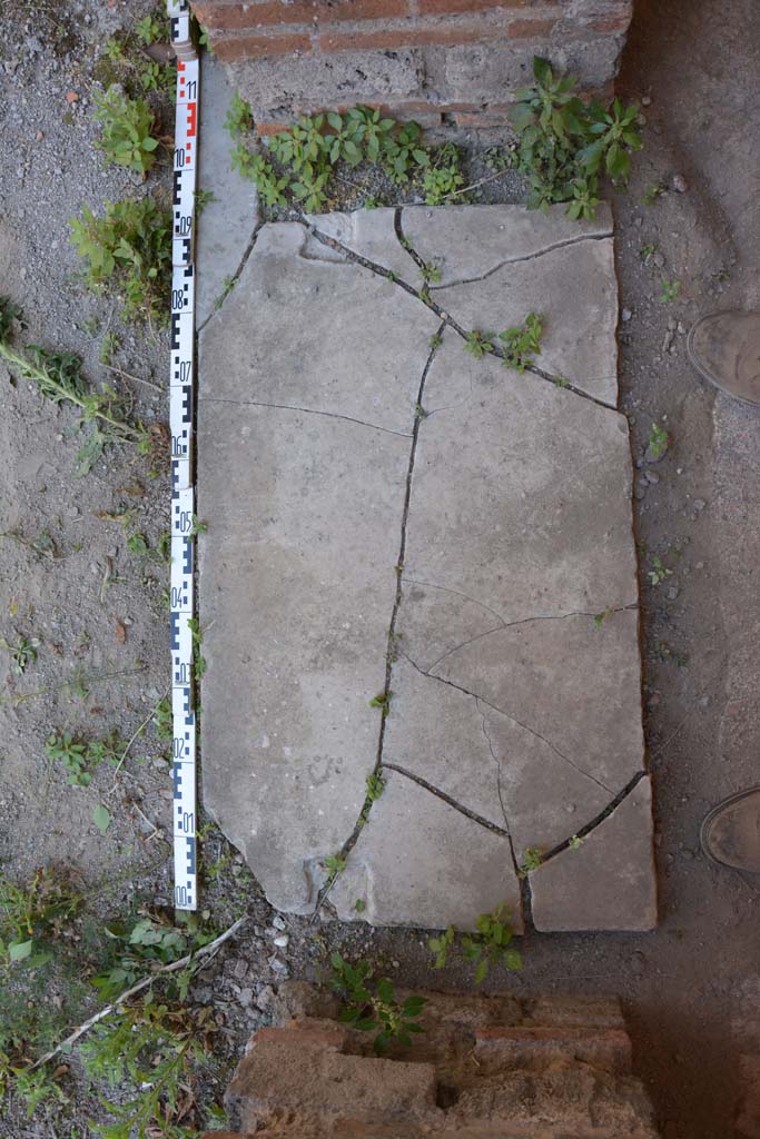 IX.5.11 Pompeii. May 2017. Room f, doorway threshold.
Foto Christian Beck, ERC Grant 681269 D�COR.

