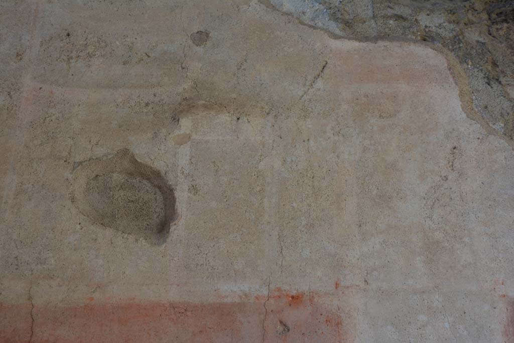 IX.5.11 Pompeii. May 2017. Room e, detail from upper north wall towards east end. 
Foto Christian Beck, ERC Grant 681269 D�COR.
