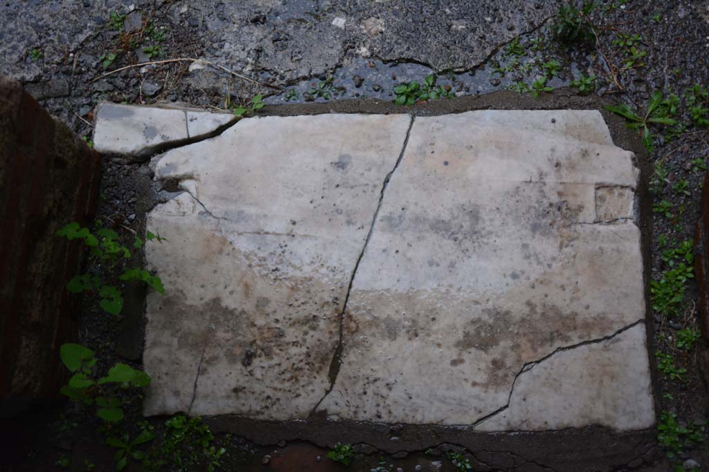 IX.5.11 Pompeii. March 2017. Room g, threshold of doorway.
Foto Christian Beck, ERC Grant 681269 D�COR.
