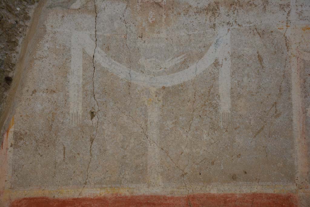 IX.5.11 Pompeii. May 2017. Room g, detail from upper north wall above central panel.
Foto Christian Beck, ERC Grant 681269 D�COR.

