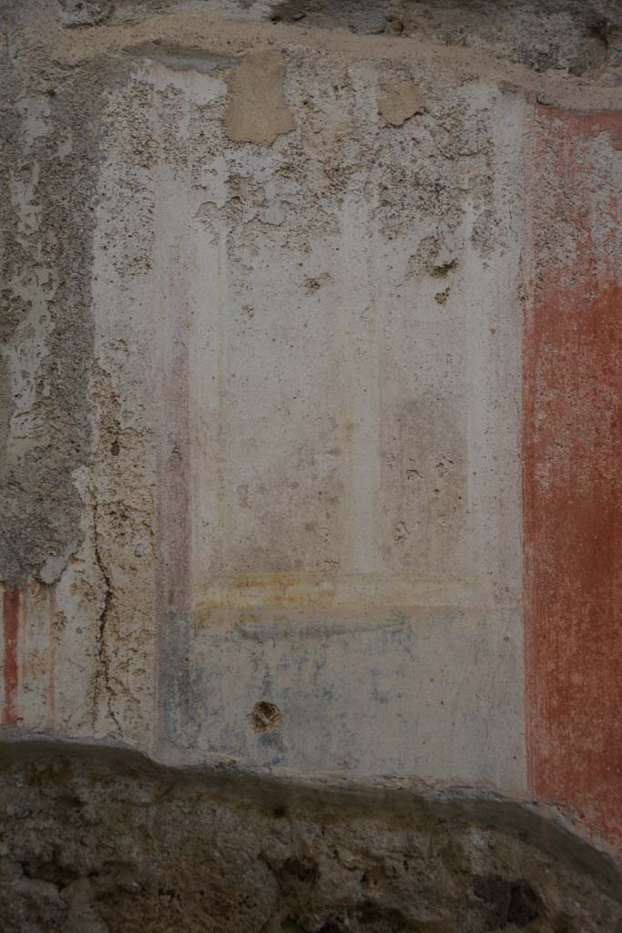 IX.5.11 Pompeii. May 2017. Room g, detail of painted decoration on south wall at east end.
Foto Christian Beck, ERC Grant 681269 D�COR.

