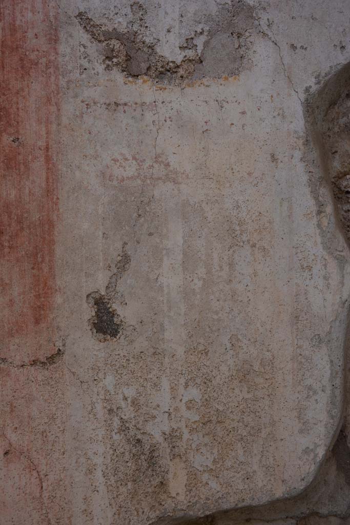 IX.5.11 Pompeii. May 2017. 
Room g, detail of painted decoration from west side of central panel on south wall.
Foto Christian Beck, ERC Grant 681269 D�COR.
