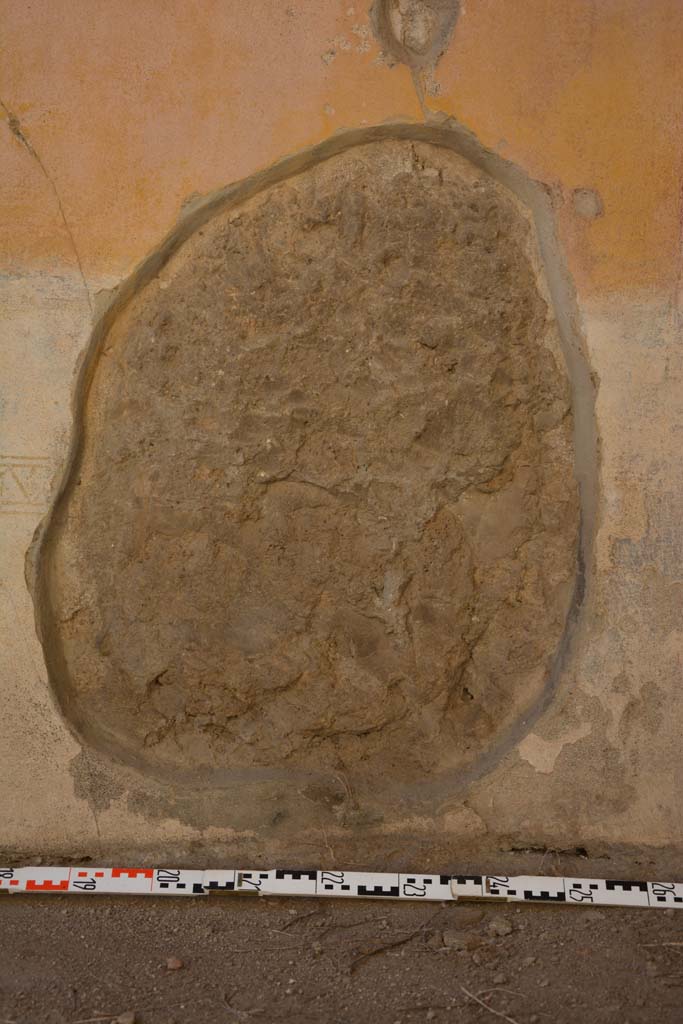 IX.5.11 Pompeii. May 2017. Room h, lower north wall below yellow central panel.
Foto Christian Beck, ERC Grant 681269 D�COR.

