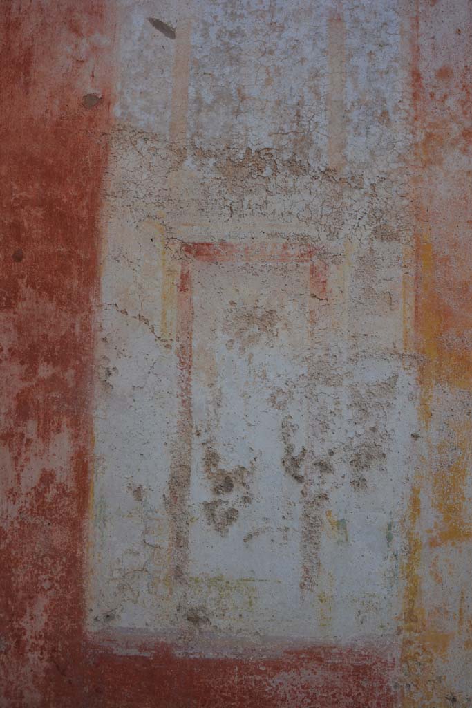 IX.5.11 Pompeii. May 2017. Room i, detail of panel on west end of central panel of north wall.
Foto Christian Beck, ERC Grant 681269 D�COR.
