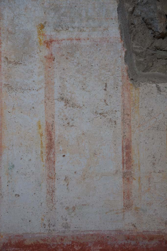 IX.5.11 Pompeii. May 2017. Room i, detail of panel on east end of central panel of north wall.
Foto Christian Beck, ERC Grant 681269 D�COR.
