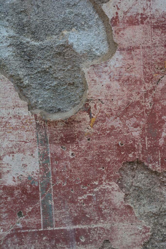 IX.5.11 Pompeii. March 2017. 
Room I (L), detail from painted compartment on zoccolo below central panel on east wall.
Foto Christian Beck, ERC Grant 681269 D�COR.
