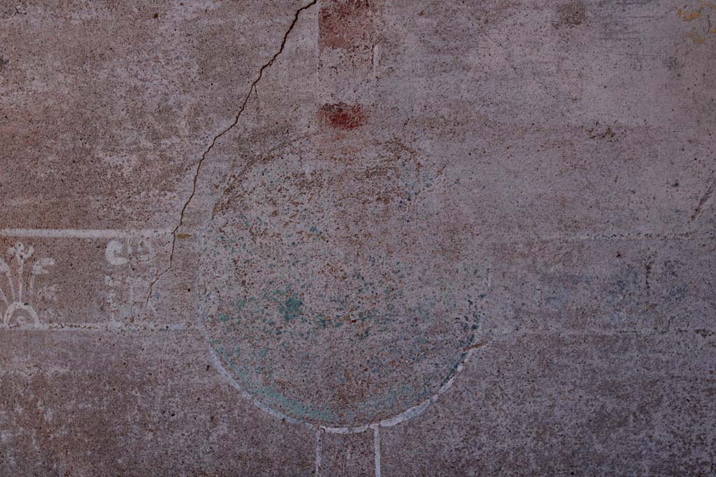 IX.5.14 Pompeii. May 2019. Room �f�, detail from centre of zoccolo.
Foto Christian Beck, ERC Grant 681269 D�COR.
