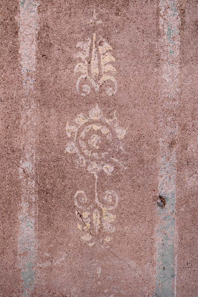 IX.5.14 Pompeii. May 2019. Room �f�, detail of panel on zoccolo on south side of centre panel.
Foto Christian Beck, ERC Grant 681269 D�COR.
