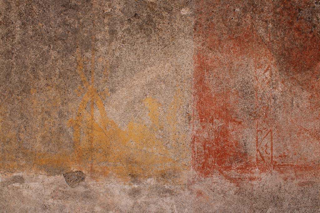 IX.5.14 Pompeii. May 2019. Room �d�, detail from east wall.
Foto Christian Beck, ERC Grant 681269 D�COR.

