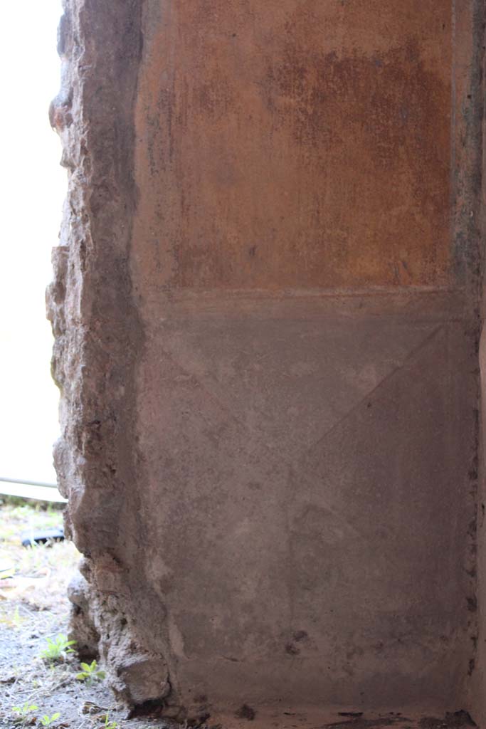 IX.5.16 Pompeii. May 2019. Room �g�, detail from lower wall in west wall in north-west corner.
Foto Christian Beck, ERC Grant 681269 D�COR.
